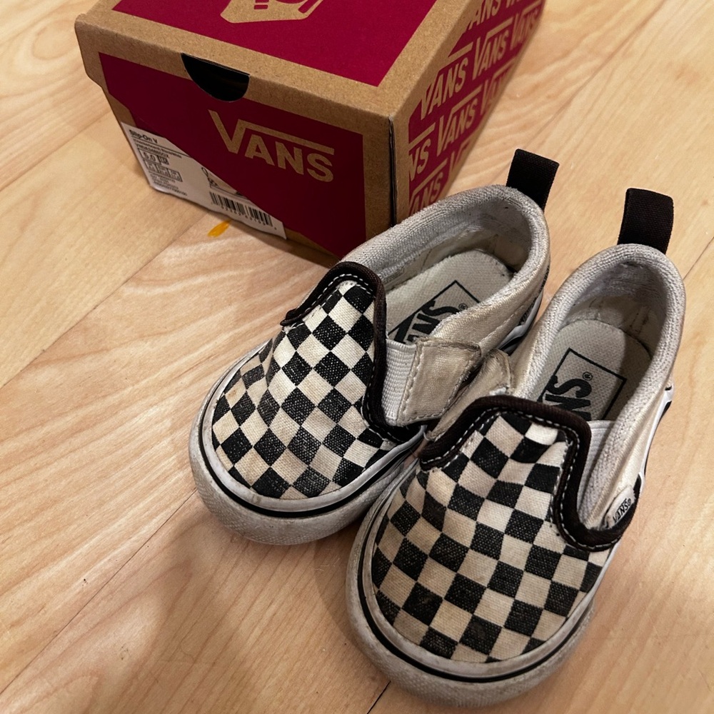 Classic Checkered Toddler Vans